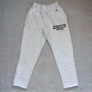 Champion Reverse Weave Metropolitan Museum of Art Heather Gray Sweatpants Sz Sm